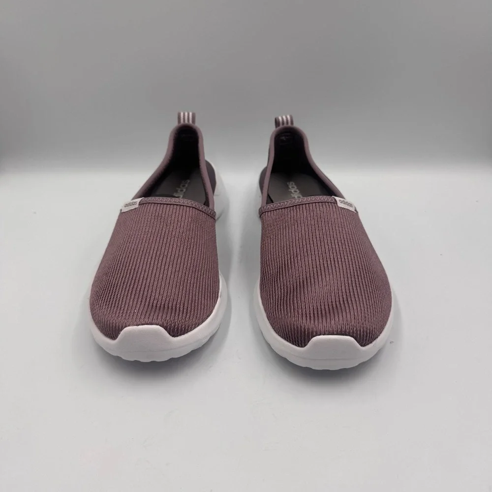 Adidas Cloudfoam Pure Slip On Sneakers Mauve Purple Womens 7.5 Walking Shoe